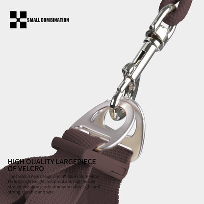 Adjustable Dog Harness with Leash, Reflective Mesh, No-Pull Design，Matching Lead Rope (Brown, L)