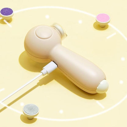 Parrot Beak Trimmer | Noiseless Rechargeable Beak Trimmer - Gentle Grooming Tool, Nail Trimming Machine with 6 Grinding Heads for Budgerigars