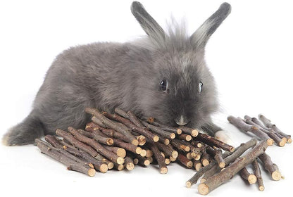 William Craft 250g Apple Sticks Pet Chew Toys Treats for Chinchilla Guinea Pigs Rabbits Squirrel Hamster Bunny 8.8 Ounce