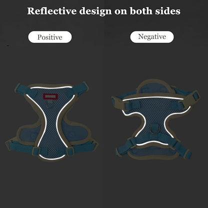 wanheart Cat Harness and Leash Set Escape-Proof Adjustable cat Leash and Harness Combo Suitable for All cat Breeds (Blue, XL)