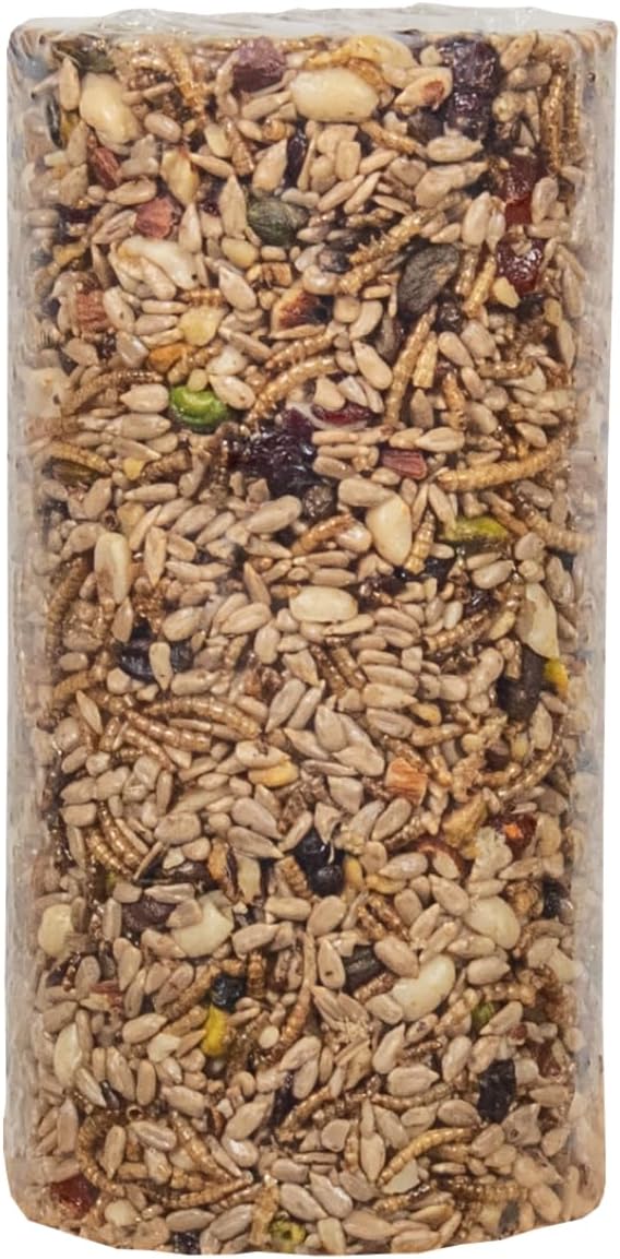 JCs Wildlife Premium Bird Seed Small Cylinder (Bugs, Nuts, & Berries)