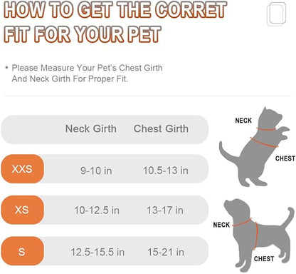 Dog Harness Step in Dog Vest Harness, Reflective Adjustable Puppy No Pull Harness Breathable Soft for Small and Medium Dogs Cats, Black, XS