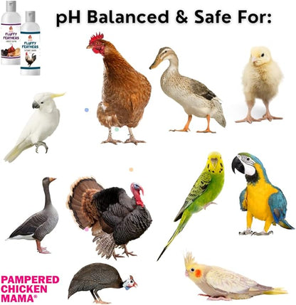 Feather Shampoo for Chickens | Bird Shampoo for Cockatiels, Cockatoo, Parrots: Poultry Conditioner & Baby Chicken Supplies, Gamefowl Supplies for Clean Feathers (Lavender)