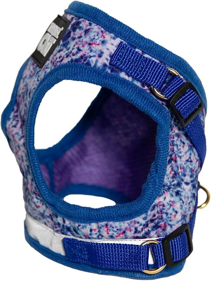 Travel Cat Harness and Leash Set - Adjustable Fit Mesh Cat Harness and Reflective Strap - Comfort Walking Vest for Kitten for Outdoor Walking, Hiking (Large, Groovy)