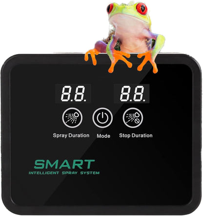 Reptile fogger Smart Spray System, Reptile Humidifiers Automatic with Timer, Reptile Mister with 360°Adjustable Misting Nozzles for Terrariums Amphibian Lizard Snake Frog Plants