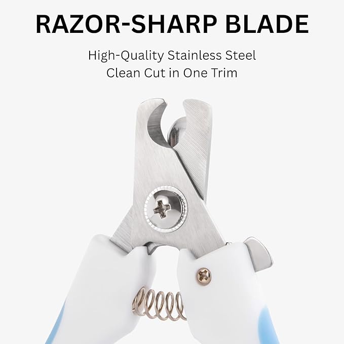 AIXINPET Dog & Cat Nail Clippers and Trimmers - with Free Nail File, Protective Guard to Avoid Over Cutting, Extra Sharp Blade - Suitable for Small to Large Dogs, Puppies, Birds and Rabbits (Large)