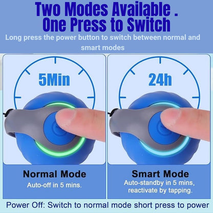 Speedy Tail 2.0 Cat Toy, Interactive Cat Toys for Indoor, Automatic Moving Kitten Rolling Ball with Tail, Rechargeable & Two Speed Adjustment, Smart Interactive Dog Ball, Rollie Pet Chase, Blue