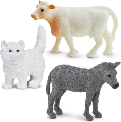 Safari Ltd. Good Luck Minis Ranch Fun Pack – 8 Mini Figurines or Ranch Animals – Educational Toy Figures for Kids Ages 5+