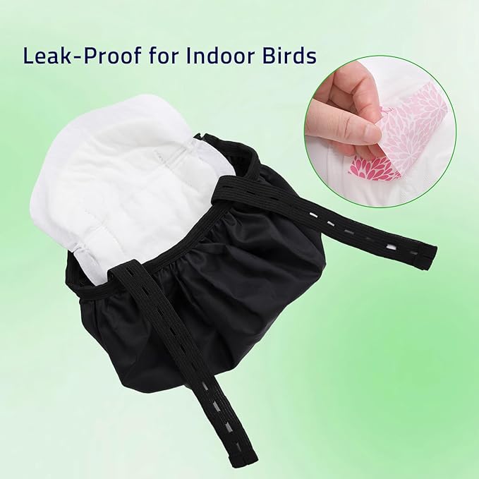 Adjustable Chicken Harness Diaper (5.4ft Leash) – Breathable & Washable Secure Training for Hens, Ducks & Chicks | Outdoor Walking & Discipline Solution