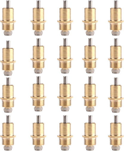 20Pcs Rabbit Drinker Nipple Waterer Set, Automatic 360 Degree Long Automatic Rabbit Nipple Drinker, Stainless Steel Nipples Cage Accessories, Drinking Water Tool for Small Animals