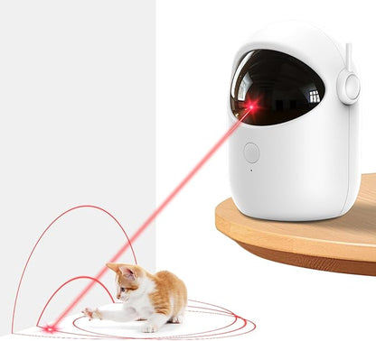 Laser Cat Toys for Indoor Cats, [2025 Newly Upgraded] Automatic Laser Pointer Interactive Cat Toys for Bored Indoor Adult Cats/Kittenes/Dogs, Real Trajectory Motion Activated Laser Cat Toy