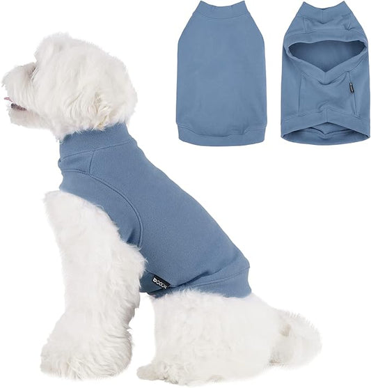 Soft Fleece Dog & Cat Sweatshirt - Warm Pullover Hoodie for Small to Medium Pets - Comfortable Winter Clothes for Cold Weather