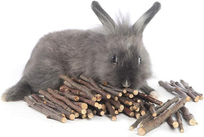 William Craft Apple Sticks Pet Chew Toy Treats for Chinchilla Guinea Pigs Rabbits Squirrel Hamster Bunny