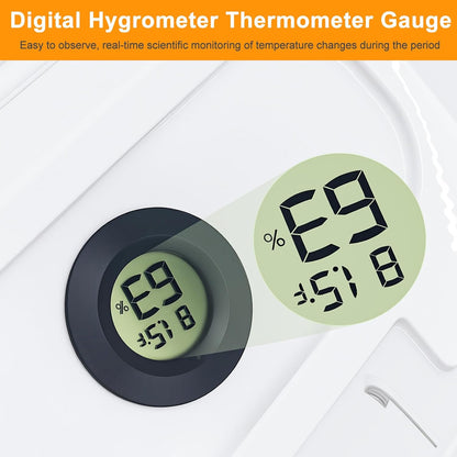 Winter Tortoise Habitat Kit,Turtle Tank Accessories,Turtle Tank Accessories,Snake Hide,Small Animals Hide with Hygrometer Thermometer,Apply to Frogs,Snakes,Lizards,Tortoise.