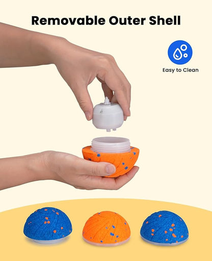 Smart Interactive Dog Balls, Automatic Moving Ball for Medium and Large Dogs, E-TPU New Material, Motion Activated Rolling & Rotating Bouncy Toy for Dog Enrichment & Stimulation