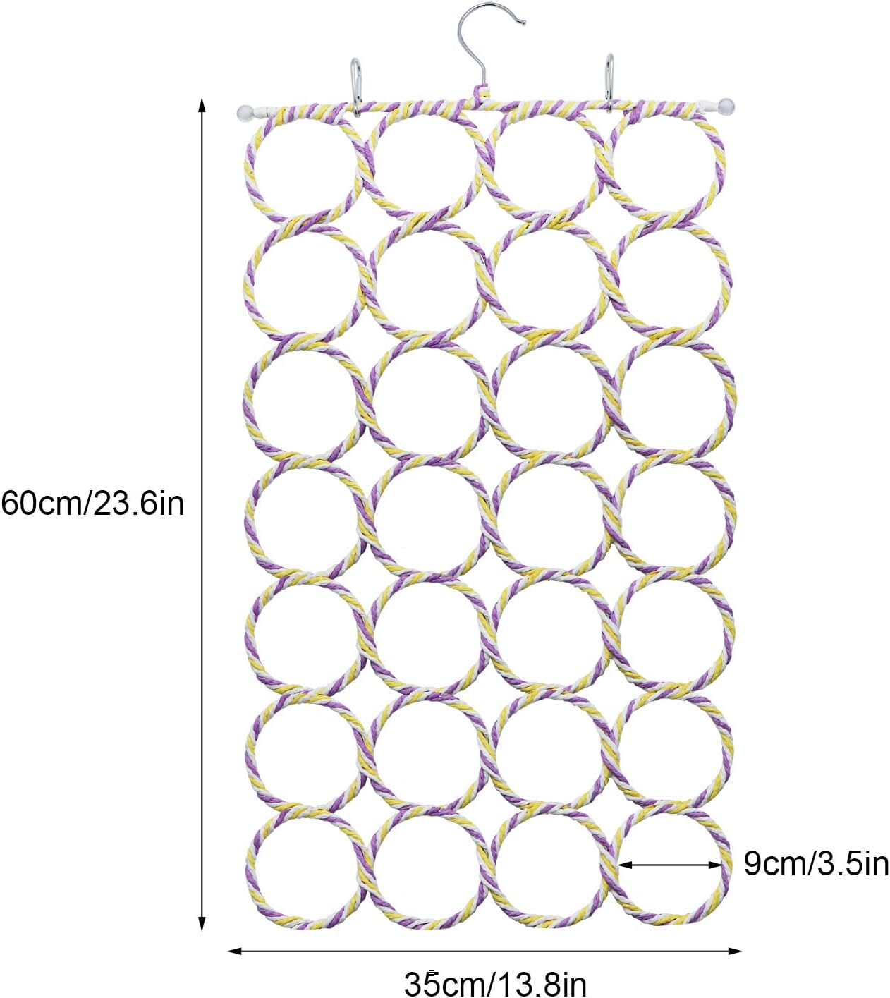 Wontee Bird Rope Climbing Ladder Parrot Hanging Swing Perch for Parakeets Cockatiels Conures Lovebirds Rats (Random Color)