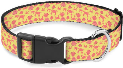 Red Crab Yellow Pet Collar Cat Dog Neck Strap Quick Release Buckle Adjustable Female Male Puppy Corgi