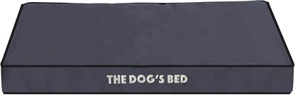 The Dog’s Bed Orthopedic Dog Bed, Medium Grey with Black Trim, Waterproof, Supportive Dog Bed with Washable Replaceable Covers