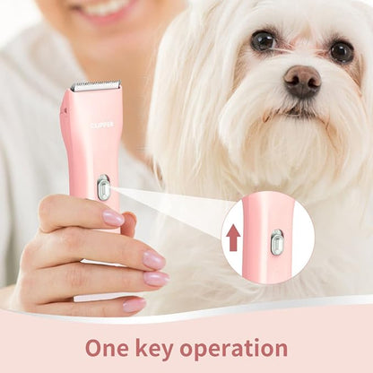 Dog Clippers,Quiet Washable USB Rechargeable Cordless Dog Grooming Kit,Electric Pets Hair Trimmers Shaver Shears for Dogs and Cats