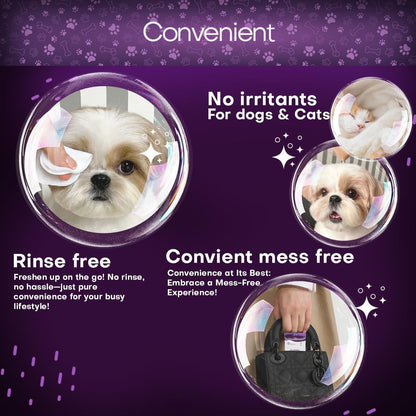 Wrinkle Wipes for Dogs 50 Count 5x6 | 3X Larger Dog Face Wipes for French Bulldog and Pug - Cleans Skin Folds, Tear Stains, Tail Pockets | Anti-Itch, Soothing & Hypoallergenic with Coconut Oil