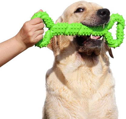 Durable Dog Chew Toys 13 Inch Bone Shape Extra Large Dog Toys with Convex Design Strong Tug Toy for Aggressive Chewers Medium and Large Dogs Tooth Cleaning