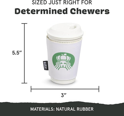 Barkbox Pupkin Spice Latte Plush Dog Toy – Plush Dog Toys – Puppy and Pet Toys for Medium to Large Dogs