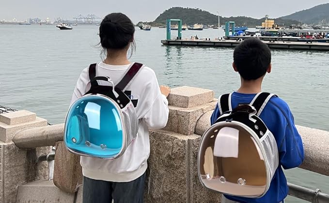 Small Animal Travel Backpack Carrier,Portable Bearded Dragon Bag for Sugar Glider,Hedgehog,Rat,Bunny,Rat,Outdoor Used (Polarized-Brown, New Version Backpack+BP LSH)