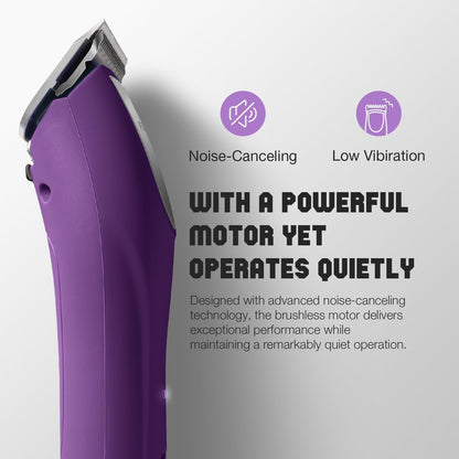 Professional Dog Clippers for Grooming - 2 Speed Pet Grooming Kit for Thick Curly Matted Coats - Low Noise Heavy Duty Cordless Hair Trimmer with Detachable Metal Blade