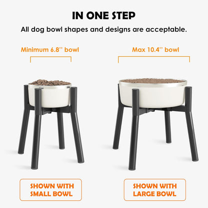 Elevated Dog Bowl Stand for Large Dogs, Adjustable Width 7-10.6, 11" Tall Dog Food Water Stand, Bowl Not Included