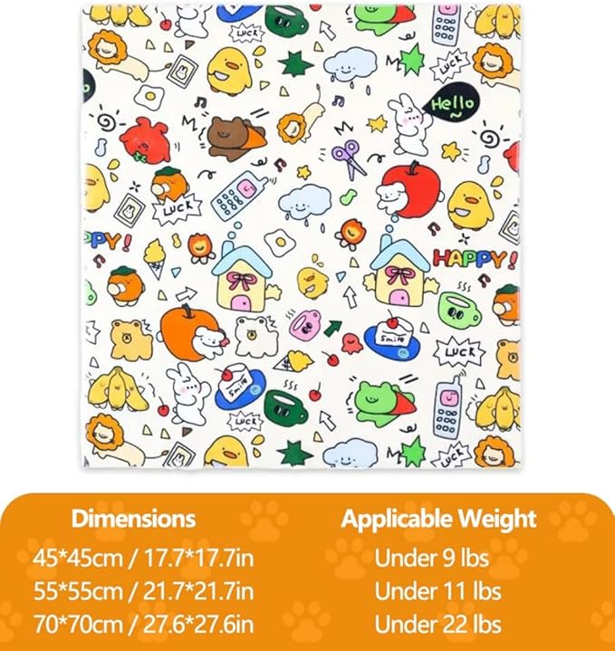 Magic Cat Wrap for Cutting Nails & Grooming, Self Adherent Fabric Wrap for Cats, Multi Functional Pet Grooming Towel Blanket, Wrap Snug and Groom for Cats, 27.6in, Under 22 Ibs