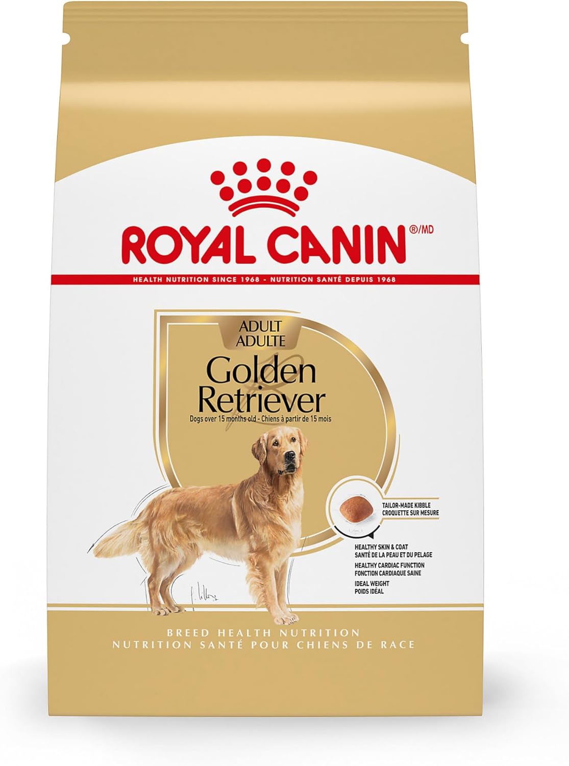 ROYAL CANIN Breed Health Nutrition Golden Retriever Adult Dry Dog Food 17 lbs.