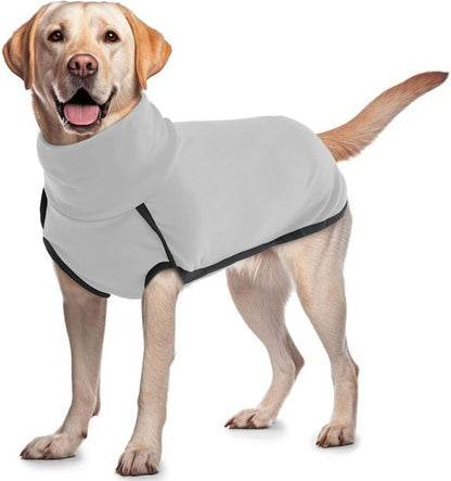 ROZKITCH Dog Winter Coat Soft Pullover Pajamas, Pet Windproof Warm Cold Weather Jacket Vest Cozy Jumpsuit Apparel Outfit Clothes for Walking Sleep Grey L