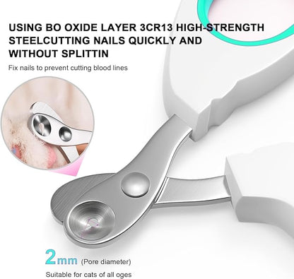 Cat Specific Nail Clipper, Avoiding Excessive Cutting, Suitable for Beginners. It Can Also be Used for Small Animals Such as Birds, Hamsters, Rabbits, Hedgehogs, Ferrets, Guinea Pigs, Etc.