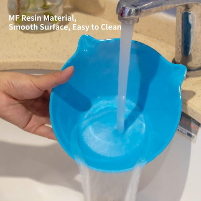 Detachable Elevated Cat Bowls, 15° Tilted Raised Cat Food Bowl Anti-Vomiting,Whisker Friendly, Adjustable Cat Dishes for Protecting Spine,Adult Kitten