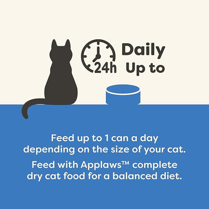 Applaws Natural Wet Cat Food in Gravy, Limited and Natural Ingredients, High Protein with No Artificial Additives, Fish Selection in Gravy (12 x 5.5oz Cans)