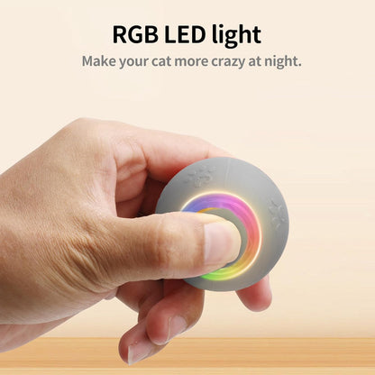 Interactive Cat Toy - Automatic LED Light Ball, Rechargeable & Durable - Keeps Cats Active & Engaged - Ideal for Kittens & Adult Cats