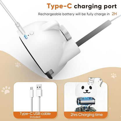 Interactive Cat Toys for Indoor Cats Automatic Electric Flying Bird Feather Cat Toy - Best Kitten & Adult Cat Enrichment Toy Stick-on Hanging Electric Kitty Toys for Bored Cats