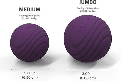 Playology Dog Toys | Dual Layer Ball Durable Chew Toy for Aggressive Chewers | Jumbo Bacon Scented Toy - Easy to Clean and Made from Non Toxic Materials