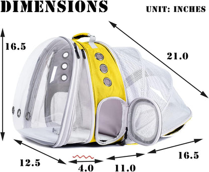 Dual Expandable Cat Backpack Carrier, Fit up to 20 lbs, Expandable Pet Carrier Backpack for Large Fat Cat and Small Puppy