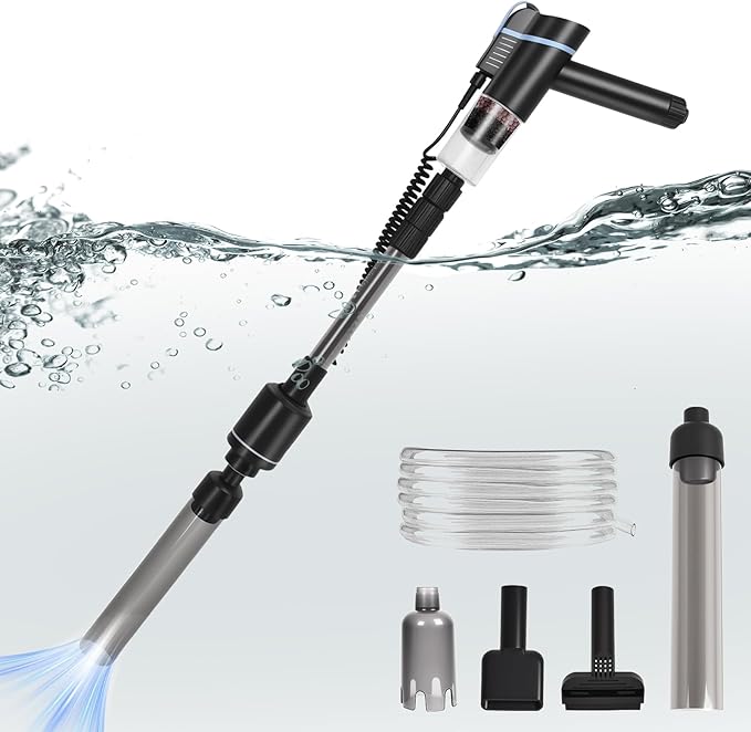 Gravel Vacuum for Aquarium Fish Tank Cleaner Siphon Pump Water Changer Sand Cleaner Aquarium Cleaning Tools Gravel Washer Water Filter