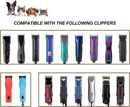 5FW Detachable Dog Grooming Wide Blades,Compatible with Andis,Oster A5,Wahl KM10 Series Clippers,Cut Length 1/4"(6.3mm)