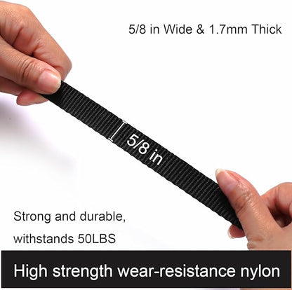 6 FT Puppy Leashes, Strong Traditional Style Leash with Easy to Use Collar Hook,Dog Lead Great for Small and Medium and Large Dog (Black, 5/8 in x 6 ft)