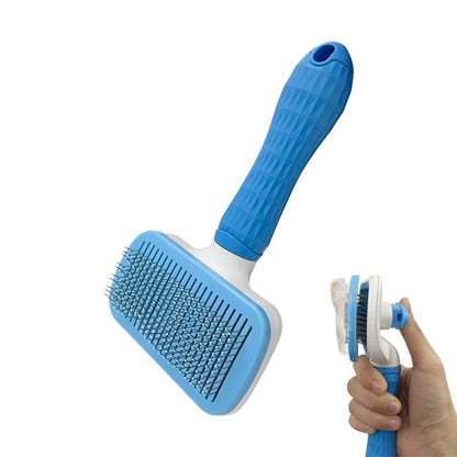 Pet Cleaning Deshedding Brush,Pet Hair Removal Brush for Shedding Massaging Grooming for Small Dogs,Cats,Rabbits(blue)