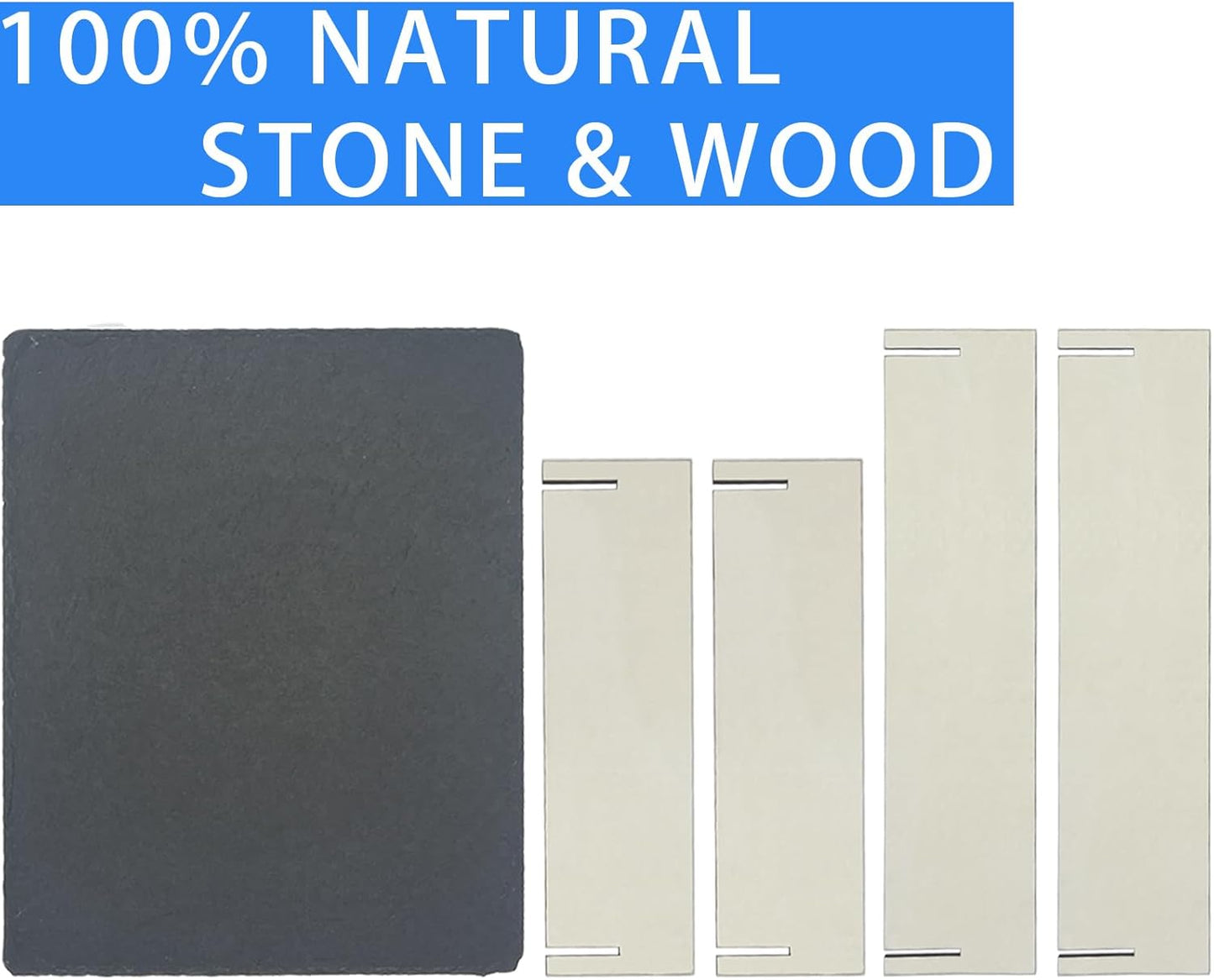 Large Snake Hide with Slate Reptile Hide Box Ball Python Hide 15.7×11.8×4.3"(XL) Reptile Hides Snake Hides for Ball Pythons Leopard Geckos 100% Natural Stone & Wood Reinforced Packaging