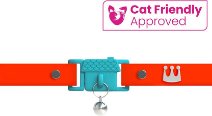 New Kittyrama Cat Collar with Bell. As Seen in Vogue. Breakaway, Quick Release, Hypoallergenic, Vet Approved. Lightweight Kitten Collar. Soft & Comfy. Saffron