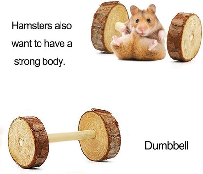 Leeko Pet Hammock Hamster Hanging Toy, 5 Piece Set House Hanging Bed Cage Toys for Small Animal Sugar Glider Squirrel Chinchilla Hamster Rat Playing Sleeping