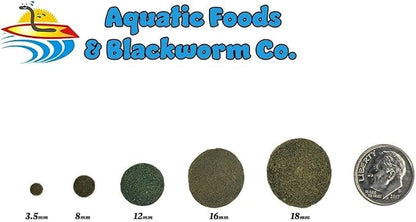 Aquatic Foods Inc. 12mm - 1/2" Spirulina, Algae, & Veggie Sinking Wafers for All Bottom Feeding Fish, Plecos, Catfish, Shrimp, Snails, Crabs. All Tropical Fish. - WL…1/4-lb Foil Pouch Bag