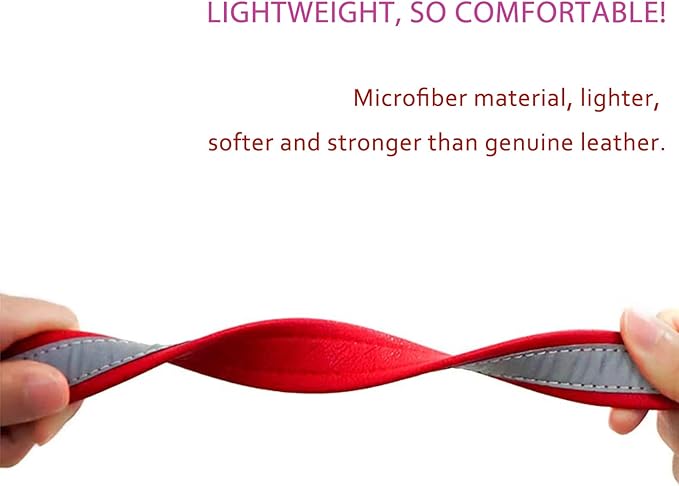 Yonsbox Personalized Reflective Dog & Cat Collar with Silent ID Tag, Custom Engraved Pet Name & Phone Number, Ultra Soft Microfiber, No-Jingle Safety Collar for Small Medium Large Dogs