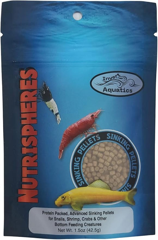 NutriSpheres - Sinking Diet for Snails, Shrimp & Bottom Feeding Fish