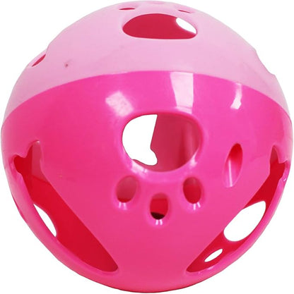 Pets First Large Size Cat Ball with Bell Toy for Cats Kittens and Other Animals - Hours of Play for Pets | Large Size for Extra Fun | Rings As It Moves